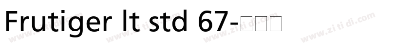 Frutiger lt std 67字体转换